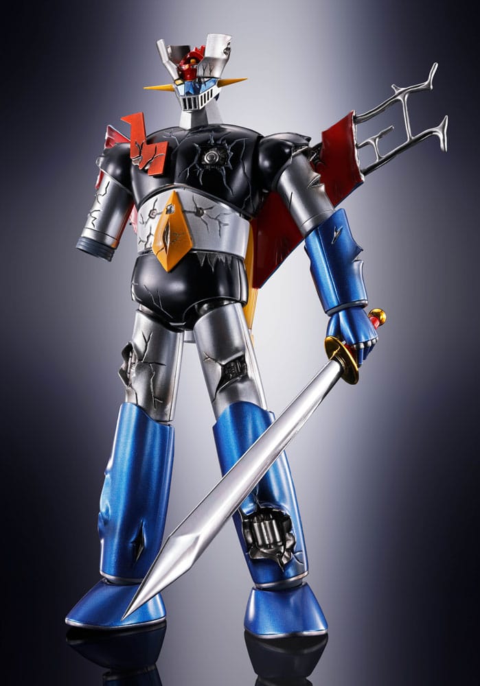 Great Mazinger Soul of Chogokin Diecast GX-105D Great Mazinger Z Kakumei Shinka Damage Ver. 17 cm