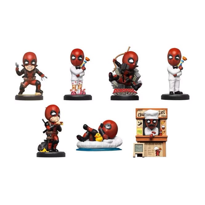 Marvel Hero Box Tower Series Mini Figures Deadpool 8 cm Display