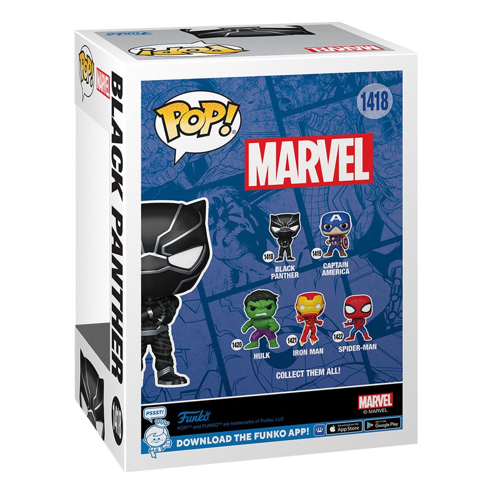 Marvel New Classics POP!  Vinyl  Black Panther / Iron Man / Captain America / Hulk / Spider-Man 9 cm