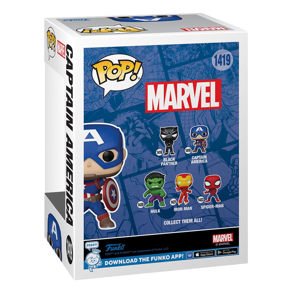 Marvel New Classics POP!  Vinyl  Black Panther / Iron Man / Captain America / Hulk / Spider-Man 9 cm