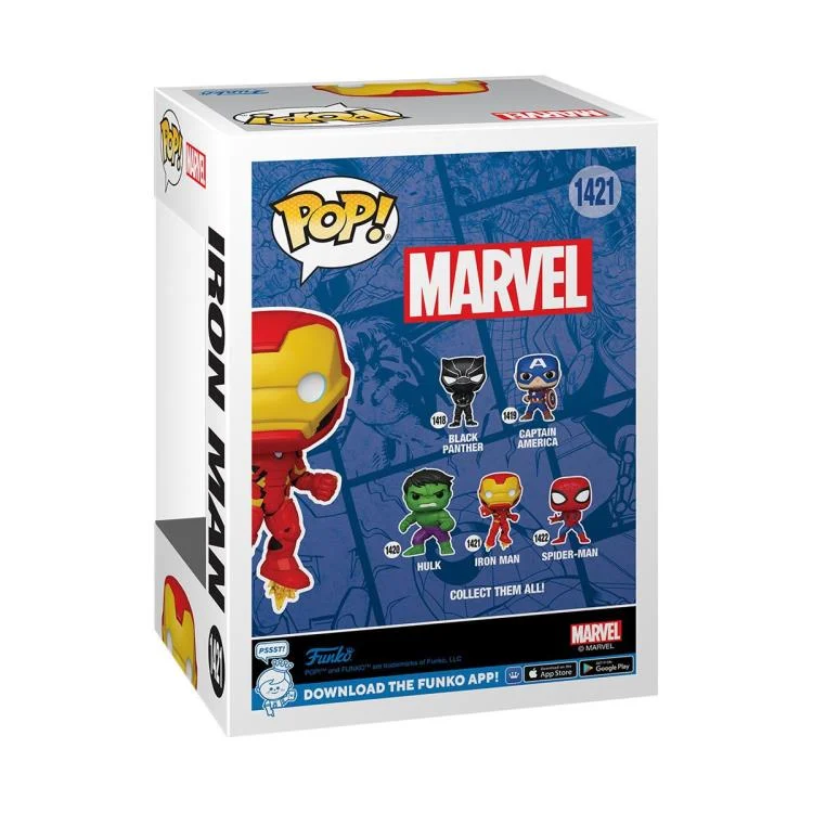 Marvel New Classics POP!  Vinyl  Black Panther / Iron Man / Captain America / Hulk / Spider-Man 9 cm