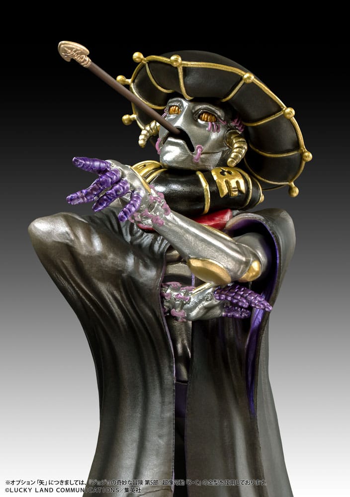 JoJo's Bizarre Adventure Part 5 Golden Wind Statue Legend PVC Statue Black Sabbath 18 cm