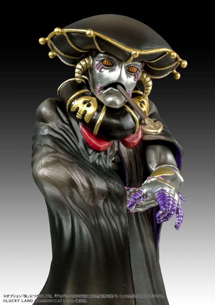 JoJo's Bizarre Adventure Part 5 Golden Wind Statue Legend PVC Statue Black Sabbath 18 cm