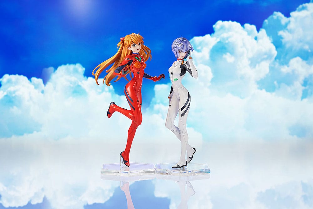 Neon Genesis Evangelion Statue 1/7 Soryu Asuka Langley / Rei Ayanami 26 cm