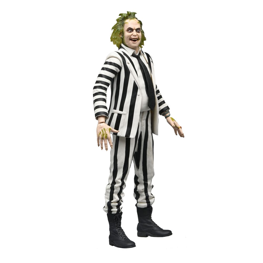 Beetlejuice 1988 Action Figure Beetlejuice Black and White Striped Suit / Red Tuxedo 18 cm