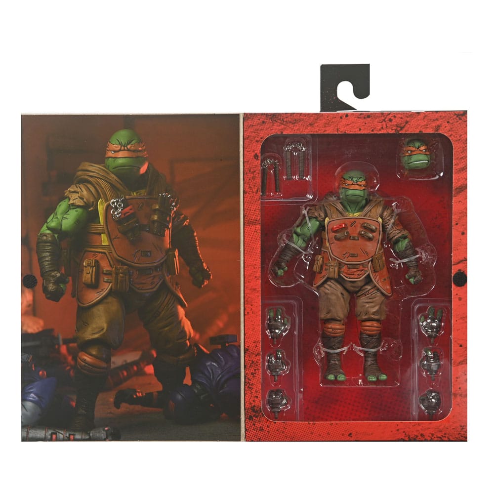 TMNT (The Last Ronin) Action Figure Ultimate Flashback Michelangelo / Donatello 18 cm