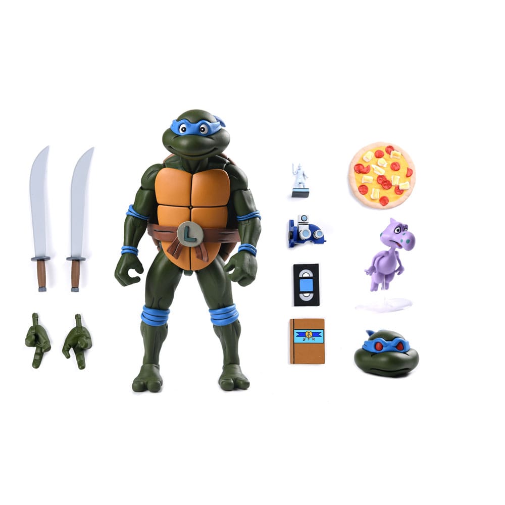 TMNT (Cartoon) Action Figure Ultimate Michelangelo / Leonardo / Raffeello / Donatello VHS 18 cm