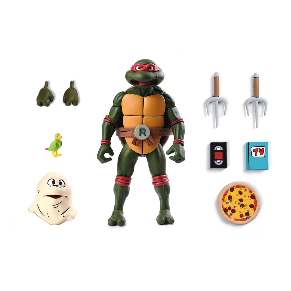 TMNT (Cartoon) Action Figure Ultimate Michelangelo / Leonardo / Raffeello / Donatello VHS 18 cm