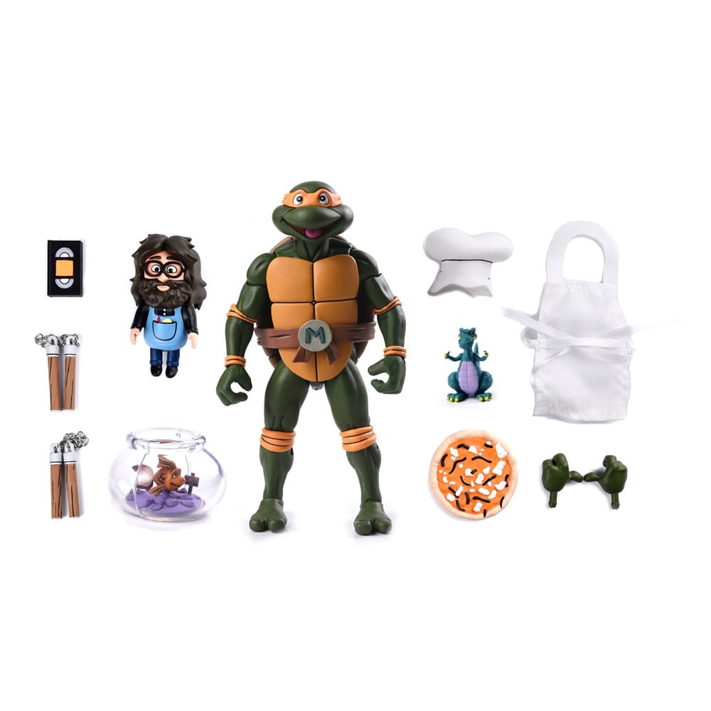 TMNT (Cartoon) Action Figure Ultimate Michelangelo / Leonardo / Raffeello / Donatello VHS 18 cm