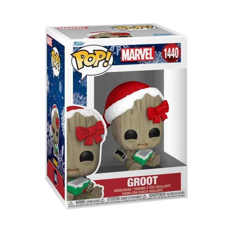 Marvel POP! Vinyl Figure Holiday Groot / Red Hulk / Captain America / Spider-Man 9 cm