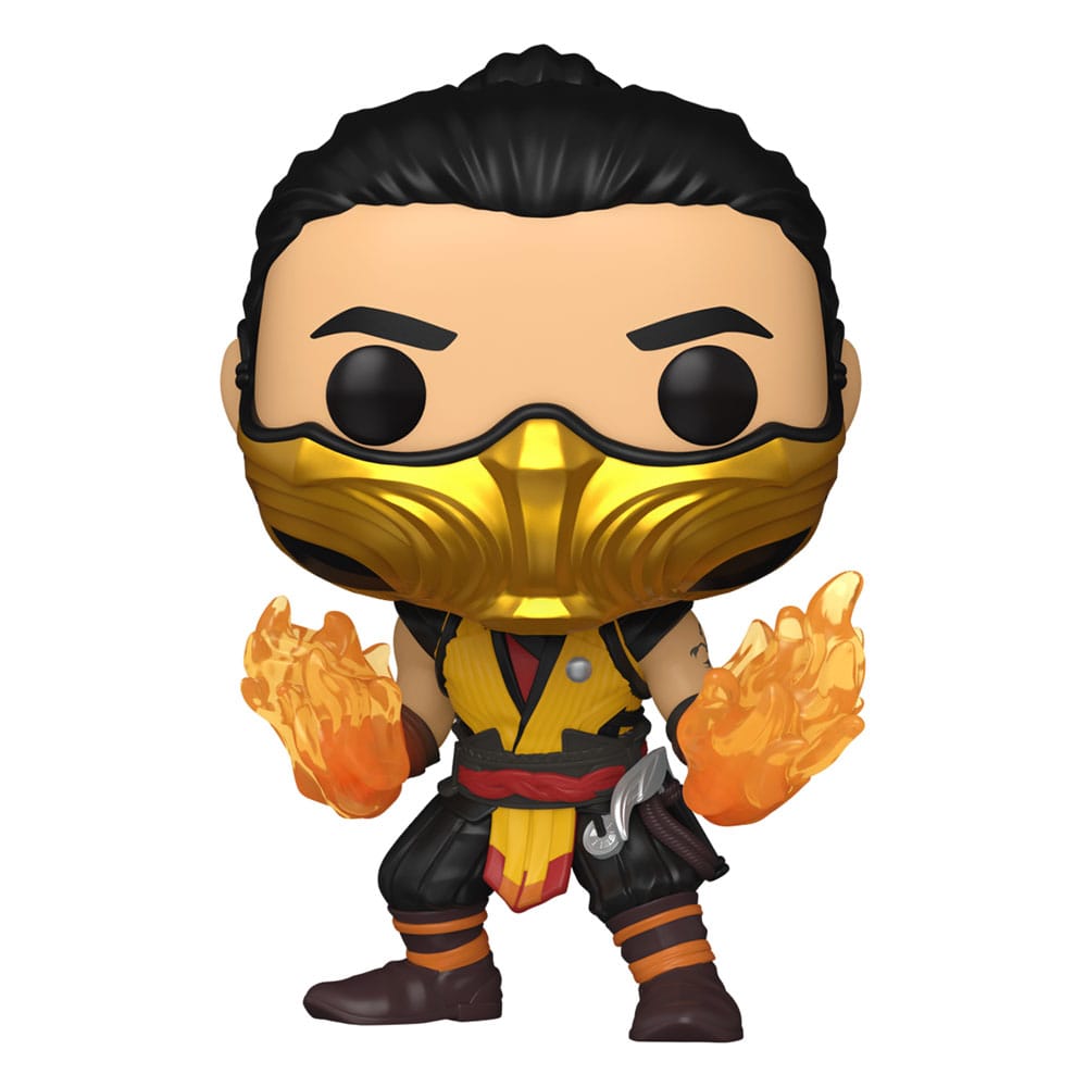 Mortal Kombat POP! Games Vinyl Figure Liu Kang (God of Fire) / Sub Zero / Scorpion 9 cm