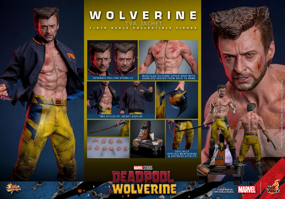 Deadpool & Wolverine Movie Masterpiece Action Figure 1/6 Wolverine (TVA Jacket Version) 31 cm