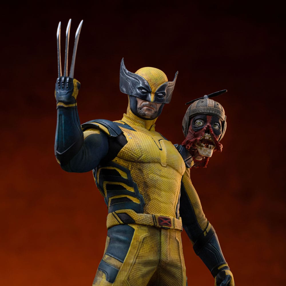 Deadpool & Wolverine Art Scale Statue 1/10 Deadpool / Wolverine & Headpool 21 cm