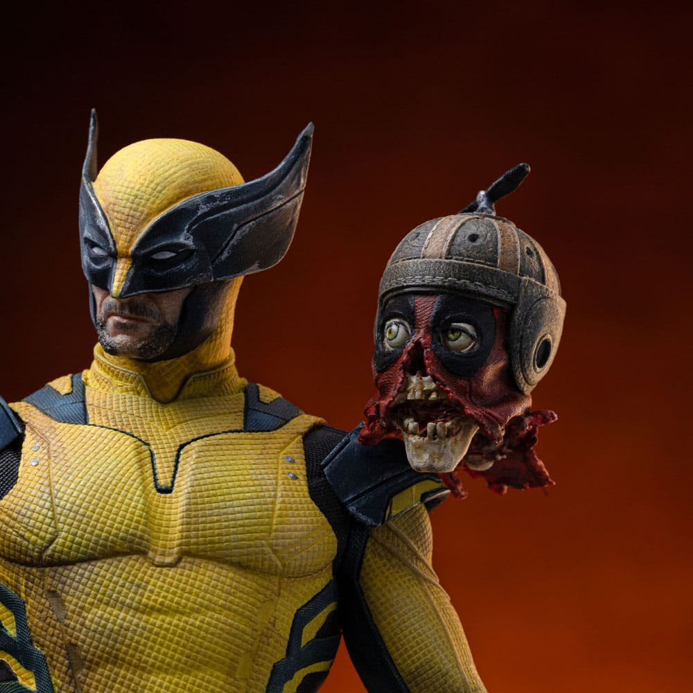 Deadpool & Wolverine Art Scale Statue 1/10 Deadpool / Wolverine & Headpool 21 cm