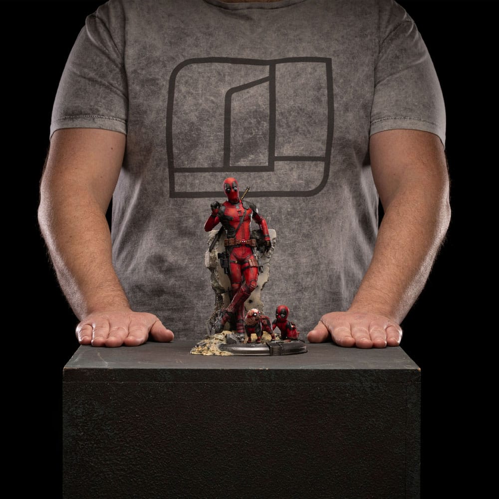 Deadpool & Wolverine Art Scale Statue 1/10 Deadpool / Wolverine & Headpool 21 cm