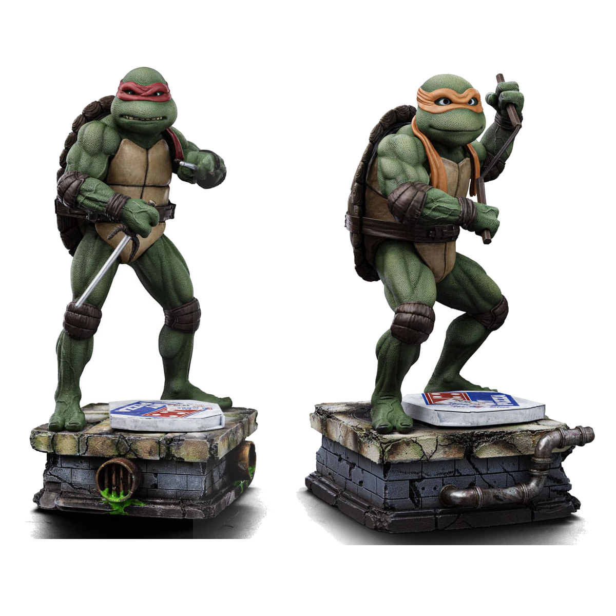 Teenage Mutant Ninja Turtles Art Scale Statue 1/10 Raphael / Michelangelo 21-19 cm