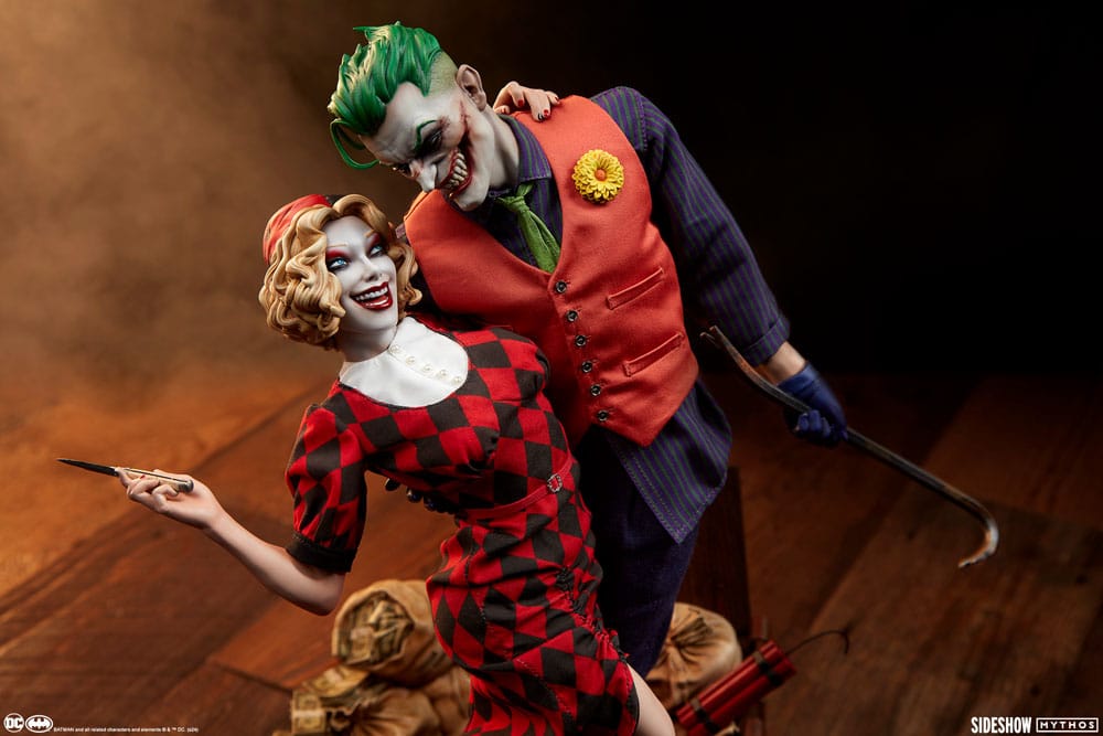 DC Comics Mythos Statue 1/5 The Joker and Harley Quinn: Lawless Love 41 cm