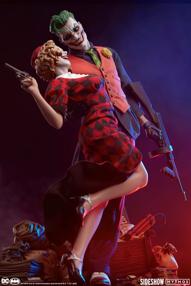 DC Comics Mythos Statue 1/5 The Joker and Harley Quinn: Lawless Love 41 cm