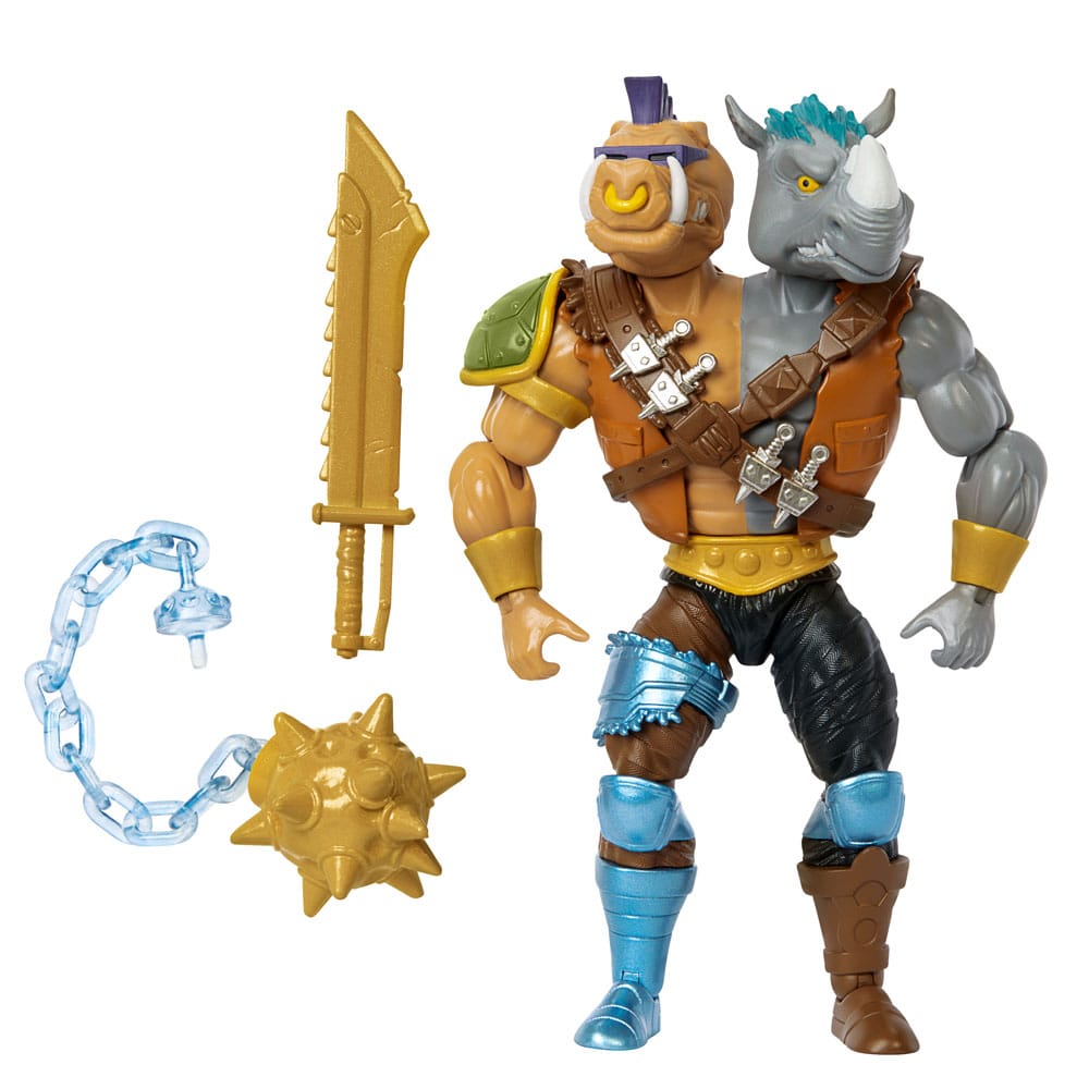 MOTU x TMNT: Turtles of Grayskull Deluxe Action Figure Leatherhead / 2Bopsteady  14 cm