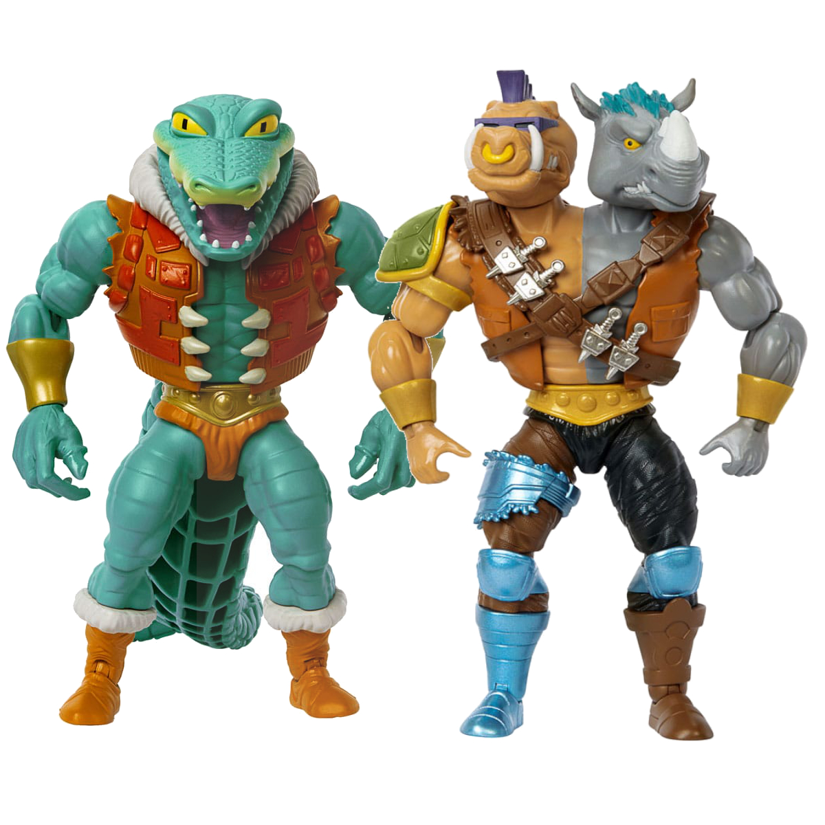 MOTU x TMNT: Turtles of Grayskull Deluxe Action Figure Leatherhead / 2Bopsteady  14 cm