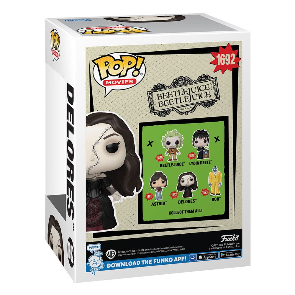 Beetlejuice 2 POP! Movies Vinyl Figure Lydia Deetz / Astrid /  Delores / Bob  9 cm