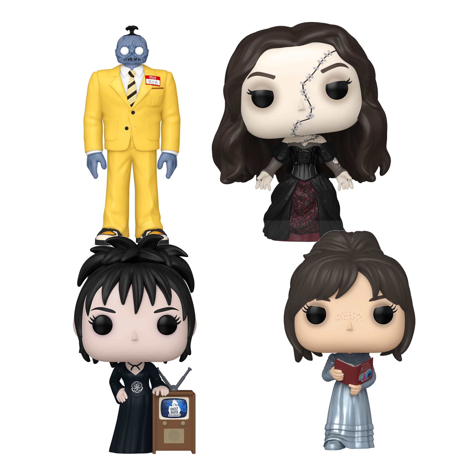 Beetlejuice 2 POP! Movies Vinyl Figure Lydia Deetz / Astrid /  Delores / Bob  9 cm