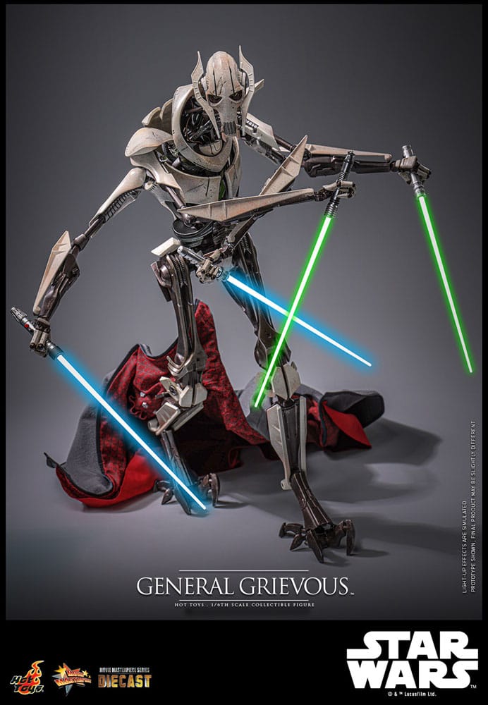 Star Wars Movie Masterpiece Diecast Action Figure 1/6 General Grievous 42 cm