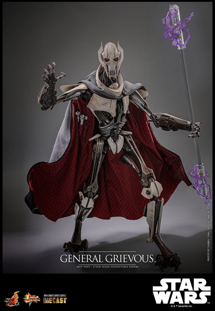 Star Wars Movie Masterpiece Diecast Action Figure 1/6 General Grievous 42 cm