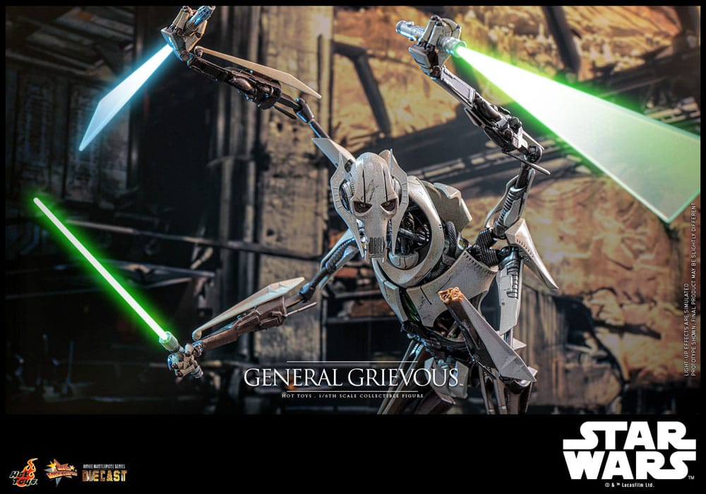 Star Wars Movie Masterpiece Diecast Action Figure 1/6 General Grievous 42 cm