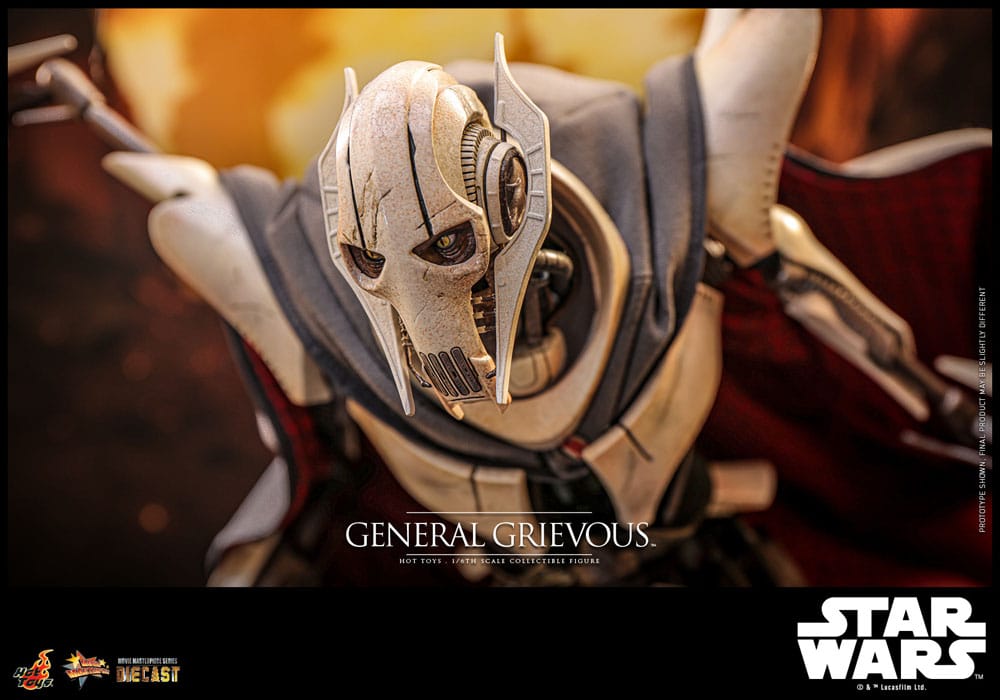 Star Wars Movie Masterpiece Diecast Action Figure 1/6 General Grievous 42 cm