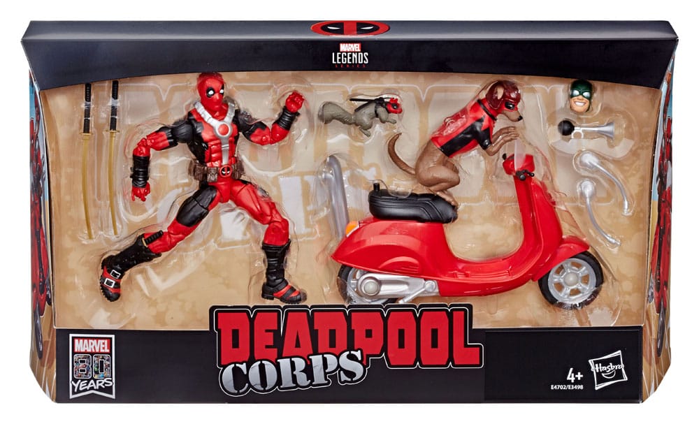 Deadpool Corps Marvel Legends Vehicle with Figure Deadpool with Scooter 15 cm