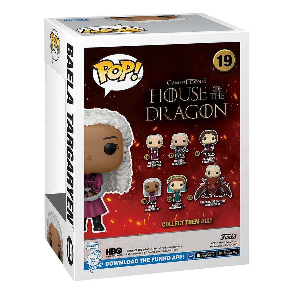 House of the Dragon POP! TV Vinyl Figure Baela / Rhaenyra Targaryen / Jarcarys Valaryon 9 cm