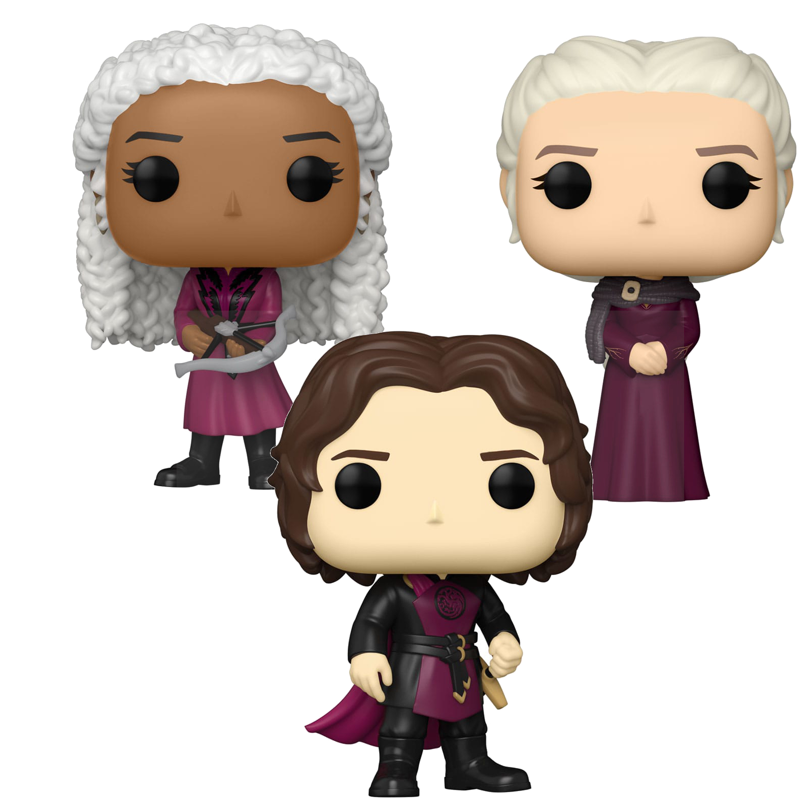 House of the Dragon POP! TV Vinyl Figure Baela / Rhaenyra Targaryen / Jarcarys Valaryon 9 cm