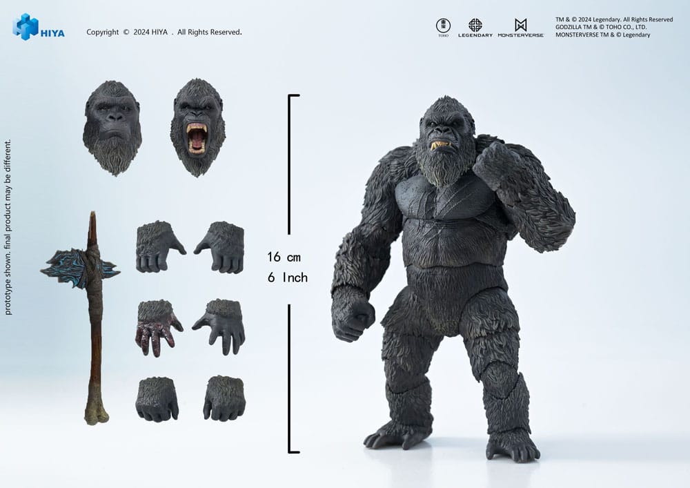 Godzilla x Kong: The New Empire Exquisite Basic Action Figure Kong 16 cm