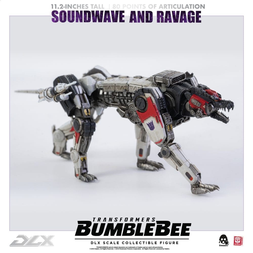 Transformers Bumblebee DLX Action Figure 2-Pack 1/6 Soundwave & Ravage 28 cm