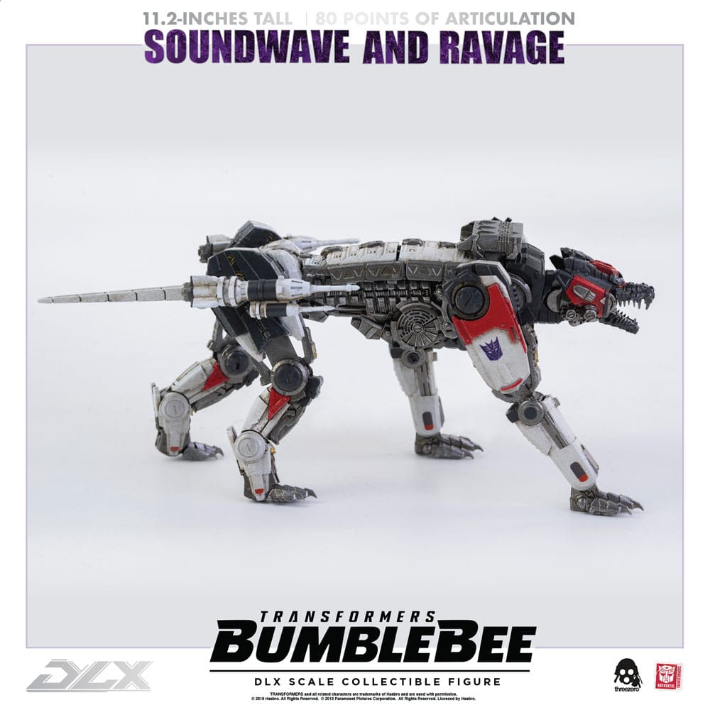 Transformers Bumblebee DLX Action Figure 2-Pack 1/6 Soundwave & Ravage 28 cm