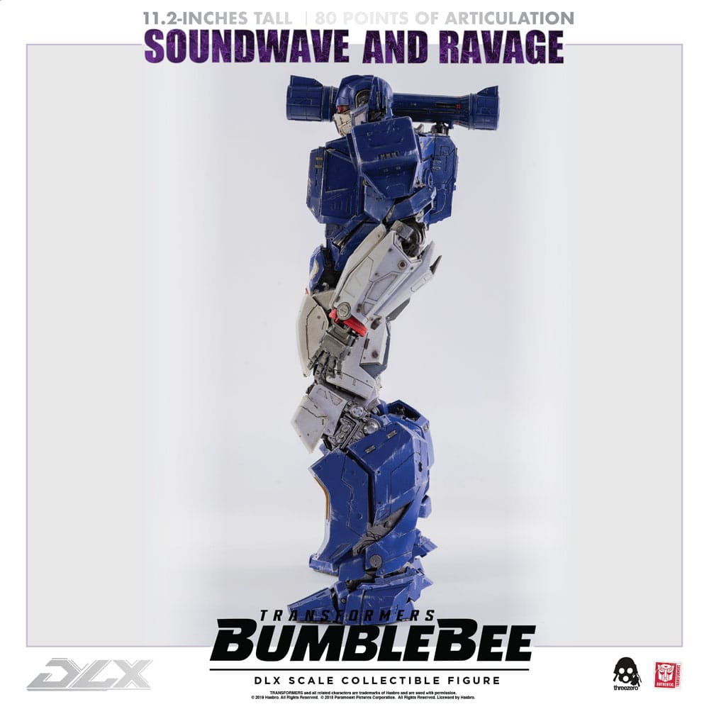 Transformers Bumblebee DLX Action Figure 2-Pack 1/6 Soundwave & Ravage 28 cm