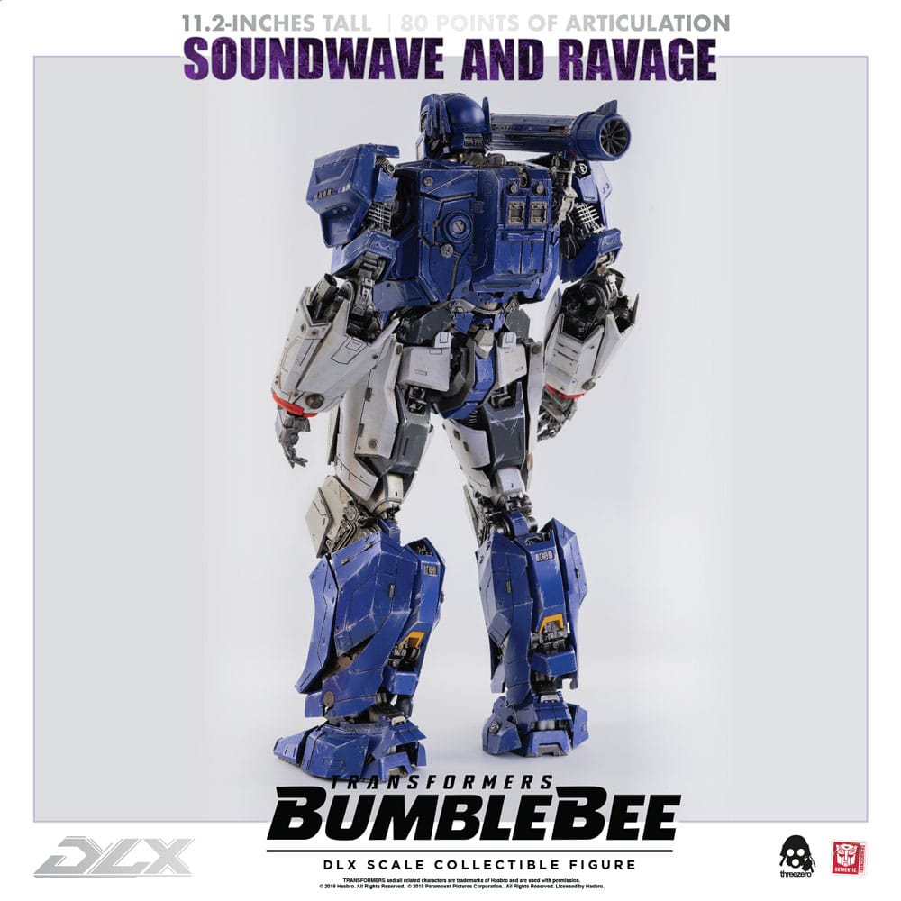 Transformers Bumblebee DLX Action Figure 2-Pack 1/6 Soundwave & Ravage 28 cm