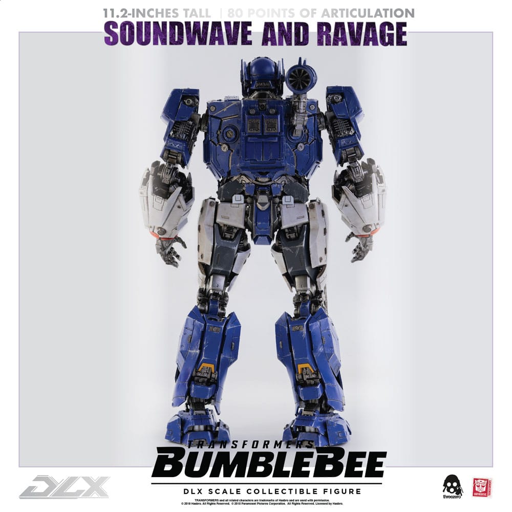 Transformers Bumblebee DLX Action Figure 2-Pack 1/6 Soundwave & Ravage 28 cm