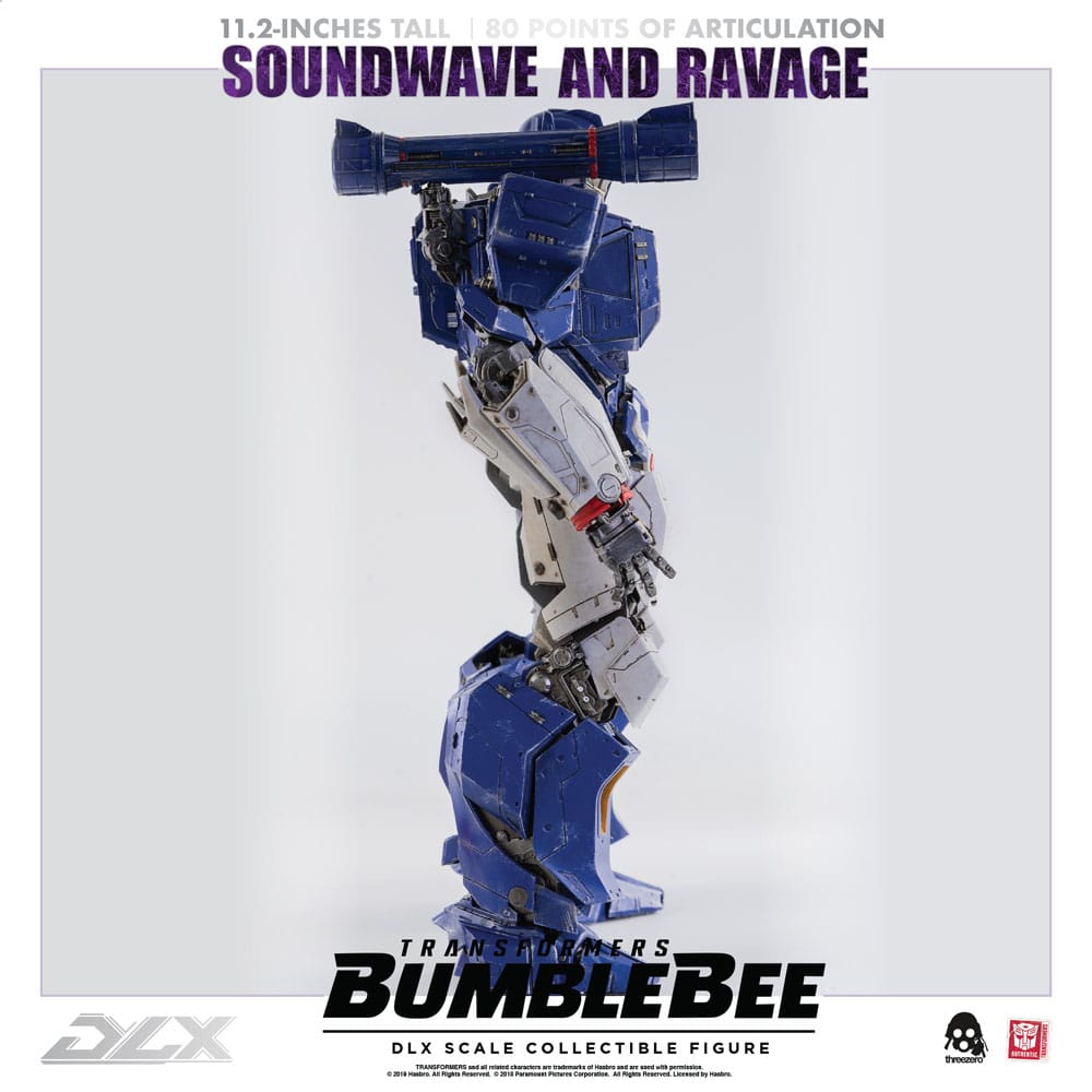 Transformers Bumblebee DLX Action Figure 2-Pack 1/6 Soundwave & Ravage 28 cm