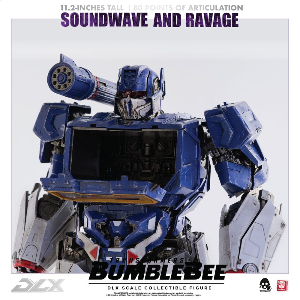 Transformers Bumblebee DLX Action Figure 2-Pack 1/6 Soundwave & Ravage 28 cm