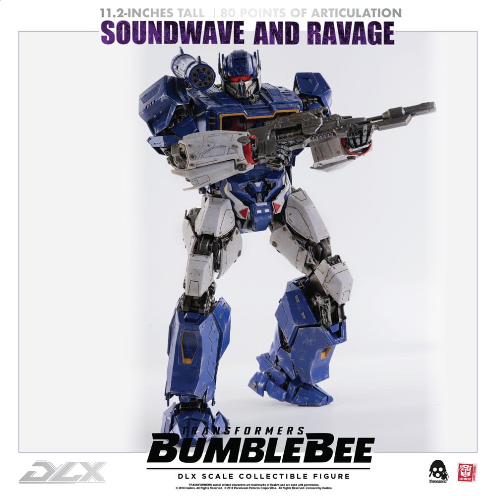 Transformers Bumblebee DLX Action Figure 2-Pack 1/6 Soundwave & Ravage 28 cm