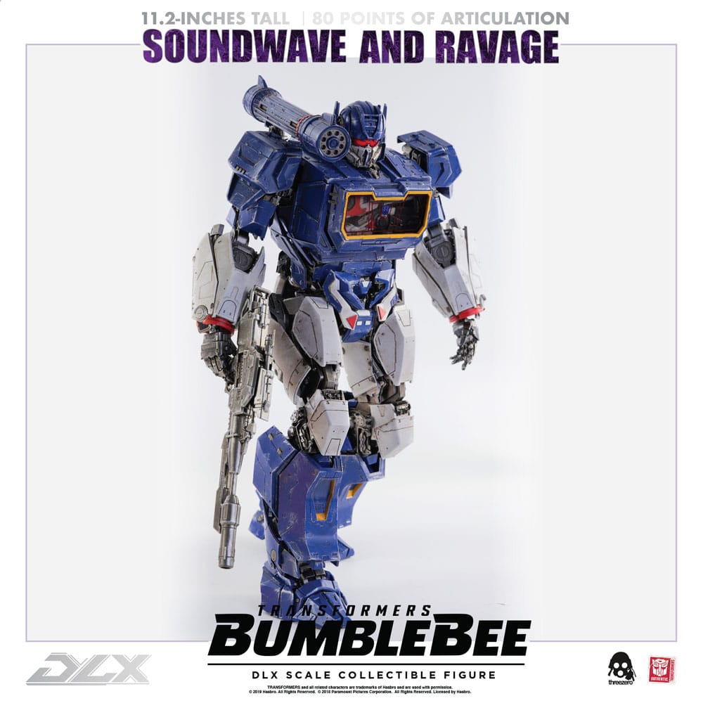 Transformers Bumblebee DLX Action Figure 2-Pack 1/6 Soundwave & Ravage 28 cm