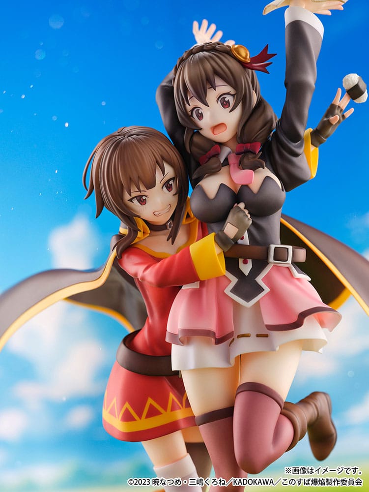 Konosuba SHIBUYA SCRAMBLE FIGURE PVC Statue 1/6 Megumin & Yunyun Futari wa Otomodachi Ver. 26 cm