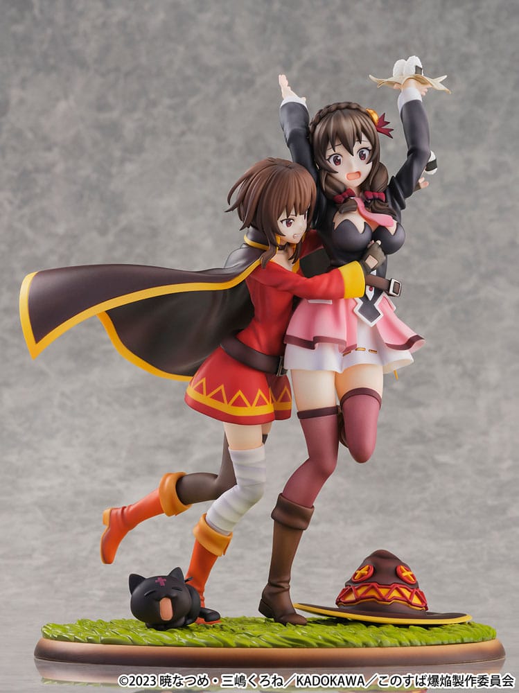 Konosuba SHIBUYA SCRAMBLE FIGURE PVC Statue 1/6 Megumin & Yunyun Futari wa Otomodachi Ver. 26 cm