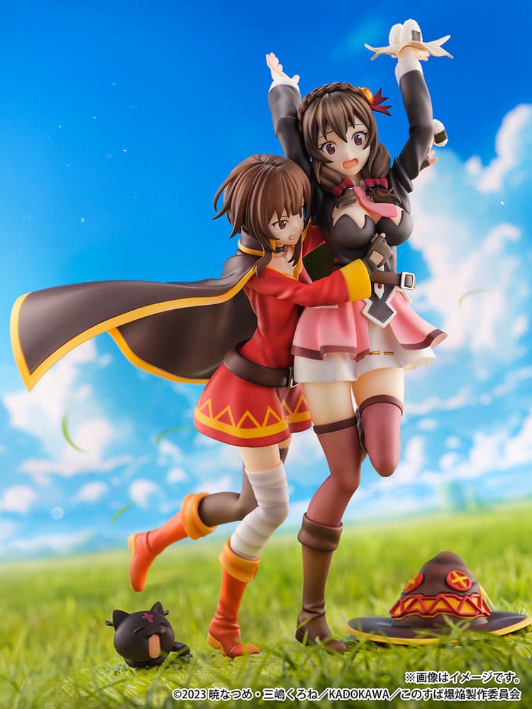 Konosuba SHIBUYA SCRAMBLE FIGURE PVC Statue 1/6 Megumin & Yunyun Futari wa Otomodachi Ver. 26 cm