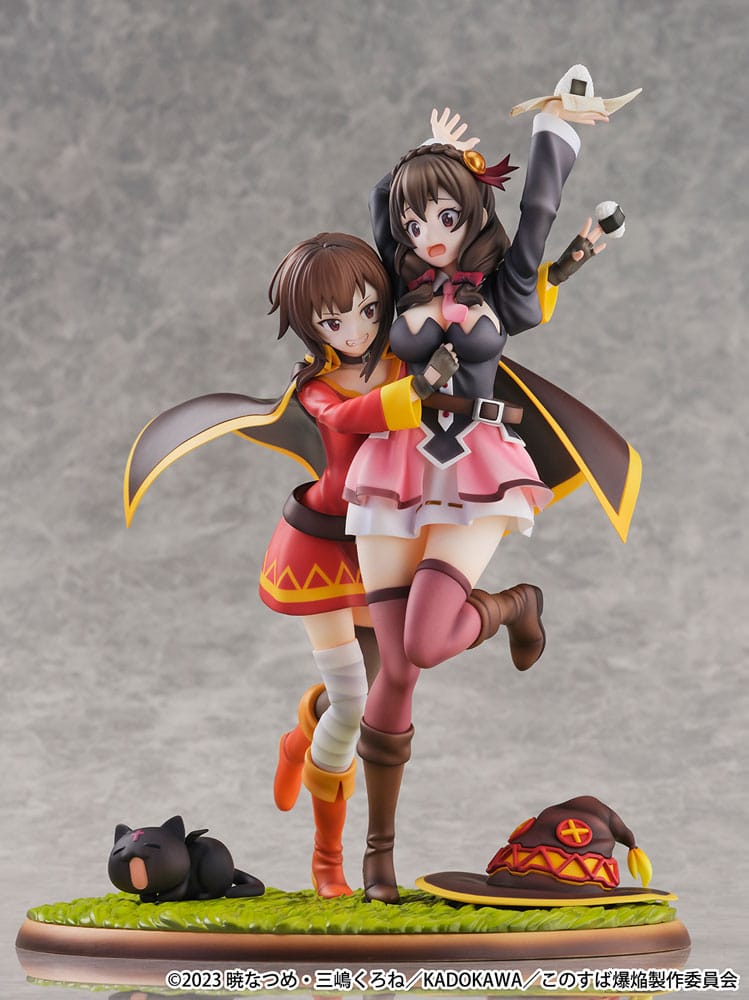 Konosuba SHIBUYA SCRAMBLE FIGURE PVC Statue 1/6 Megumin & Yunyun Futari wa Otomodachi Ver. 26 cm