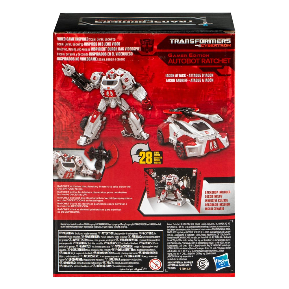 Transformers: War for Cybertron Studio Series Voyager Class Gamer Edition Autobot Ratchet 16 cm