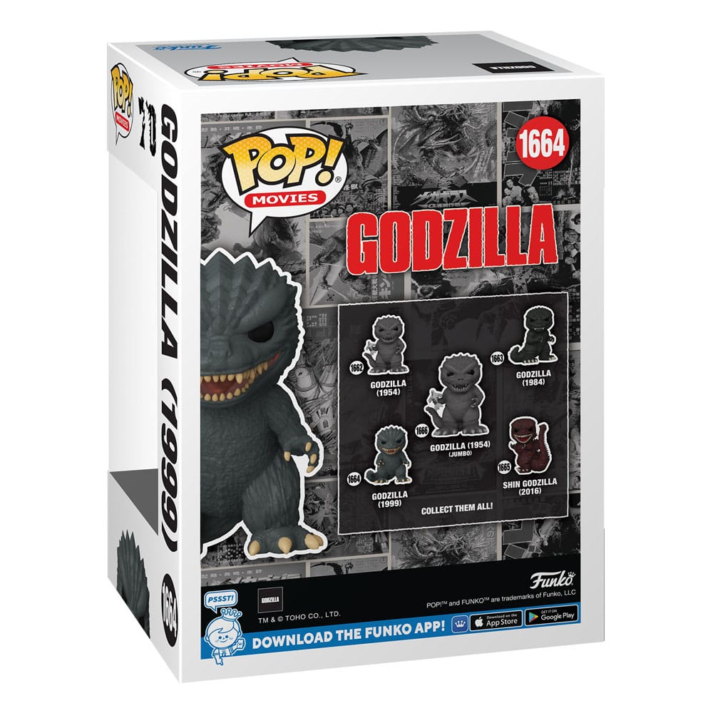 Godzilla 70th Anniversary POP! Movies Vinyl Figure Godzilla 1954 / 1999 / 2016 9 cm