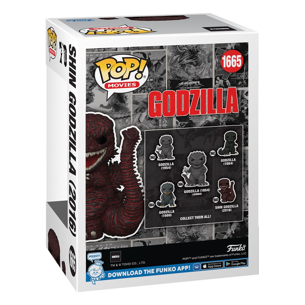 Godzilla 70th Anniversary POP! Movies Vinyl Figure Godzilla 1954 / 1999 / 2016 9 cm